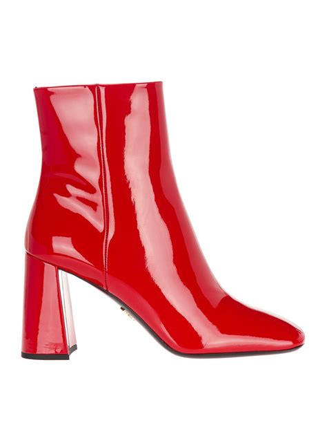 red prada boots|prada block heel boots.